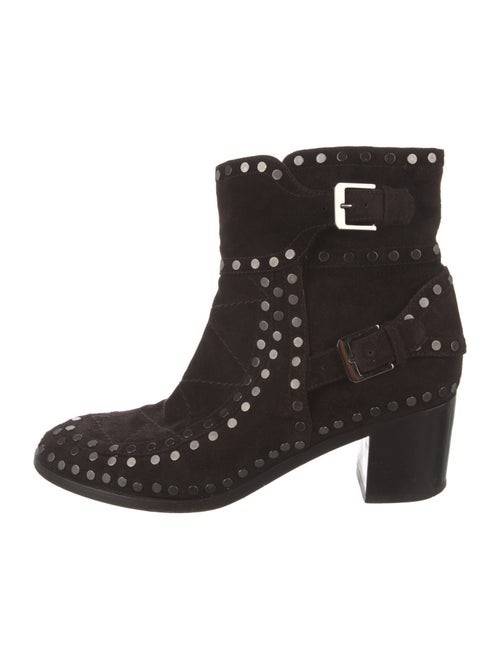 Laurence Dacade Suede Studded Accents Boots