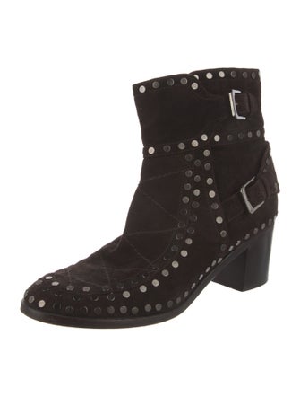 Laurence Dacade Suede Studded Accents Boots