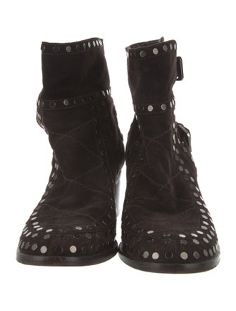 Laurence Dacade Suede Studded Accents Boots