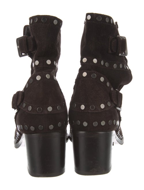 Laurence Dacade Suede Studded Accents Boots