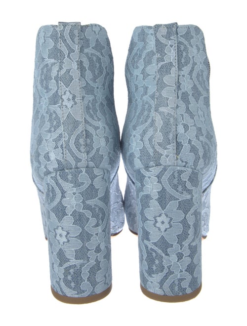 Laurence Dacade Denim Lace Pattern Chelsea Boots
