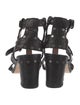 Laurence Dacade Leather Studded Accents T-Strap Sandals