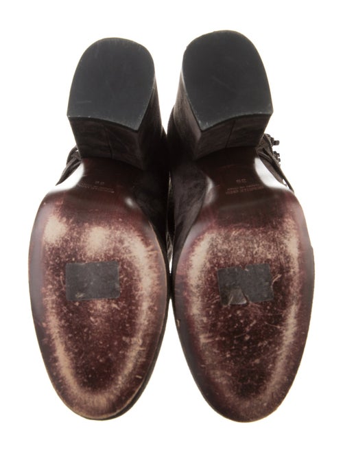 Laurence Dacade Suede Tassel Accents Lace-Up Boots