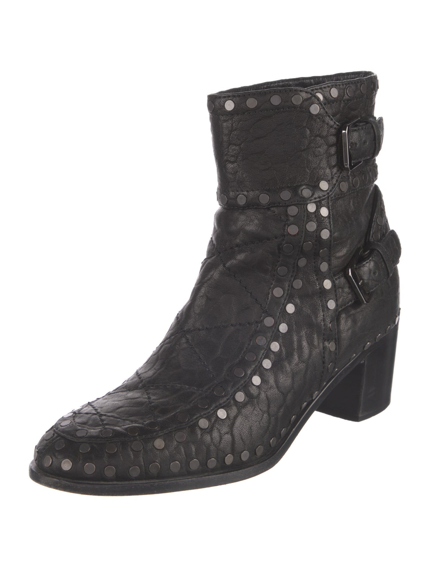 Laurence Dacade Leather Studded Accents Boots