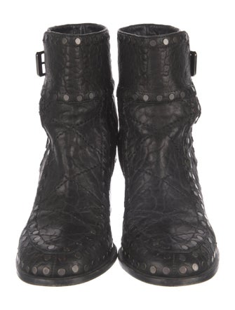 Laurence Dacade Leather Studded Accents Boots