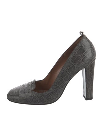 Laurence Dacade Embossed Leather Pumps
