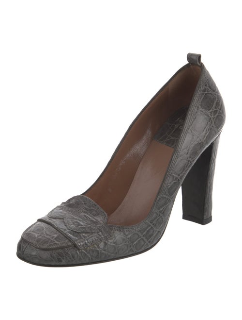 Laurence Dacade Embossed Leather Pumps