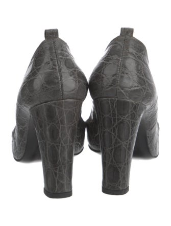 Laurence Dacade Embossed Leather Pumps