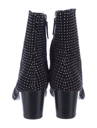 Laurence Dacade Suede Studded Accents Sock Boots