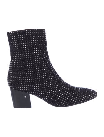 Laurence Dacade Suede Studded Accents Sock Boots