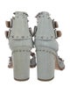 Laurence Dacade Denim Studded Accents Gladiator Sandals