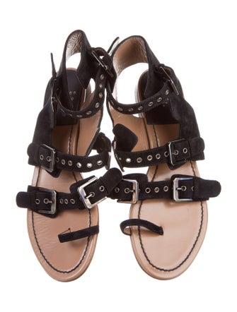 Laurence Dacade Suede Gladiator Sandals