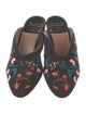 Laurence Dacade Floral Print Embroidered Accent Mules