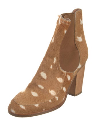 Laurence Dacade Ponyhair Printed Chelsea Boots