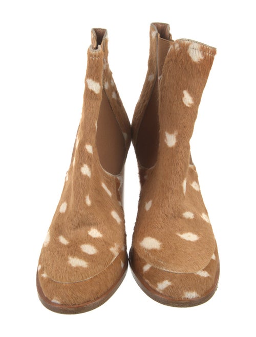 Laurence Dacade Ponyhair Printed Chelsea Boots