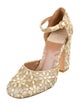 Laurence Dacade Patterned Embroidered Accent D'Orsay Pumps