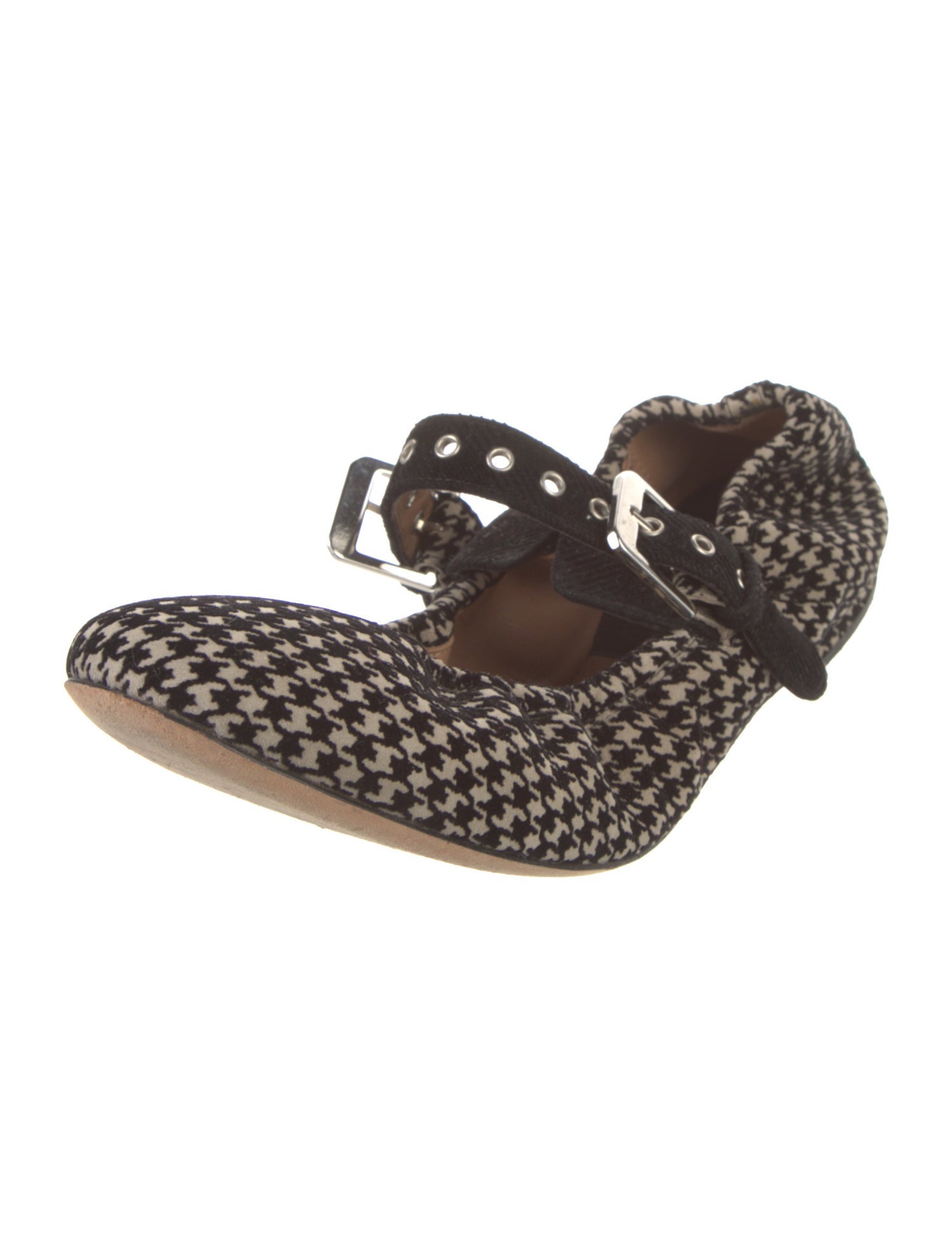 Laurence Dacade Houndstooth Print Mary Jane Flats