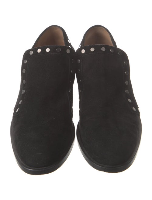 Laurence Dacade Suede Studded Accents Loafers