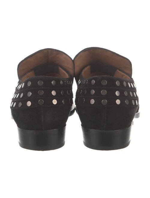 Laurence Dacade Suede Studded Accents Loafers