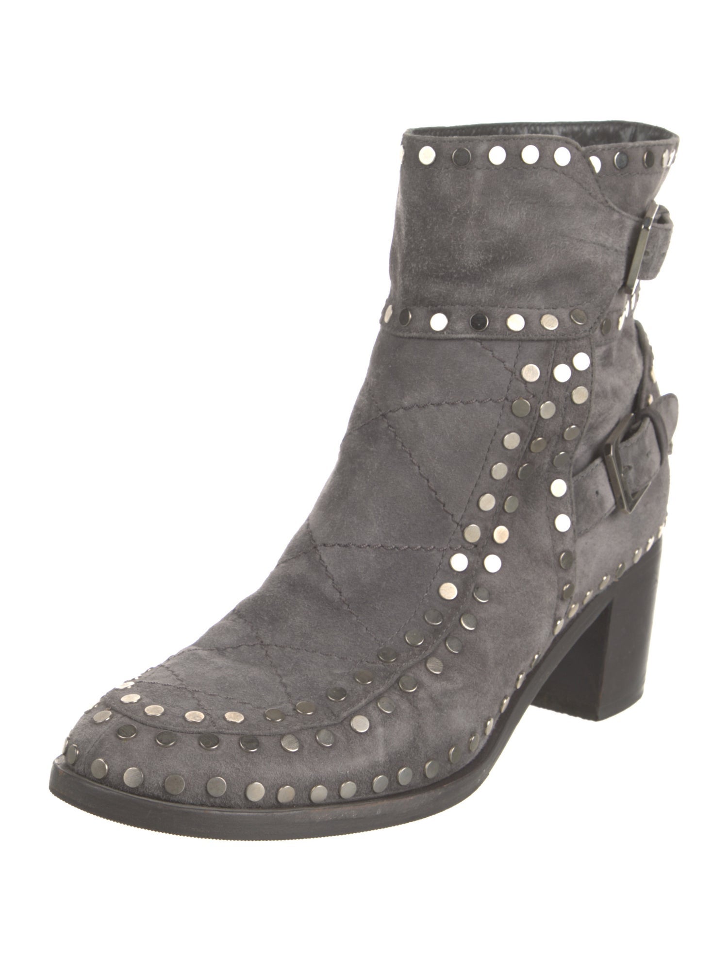 Laurence Dacade Suede Studded Accents Boots