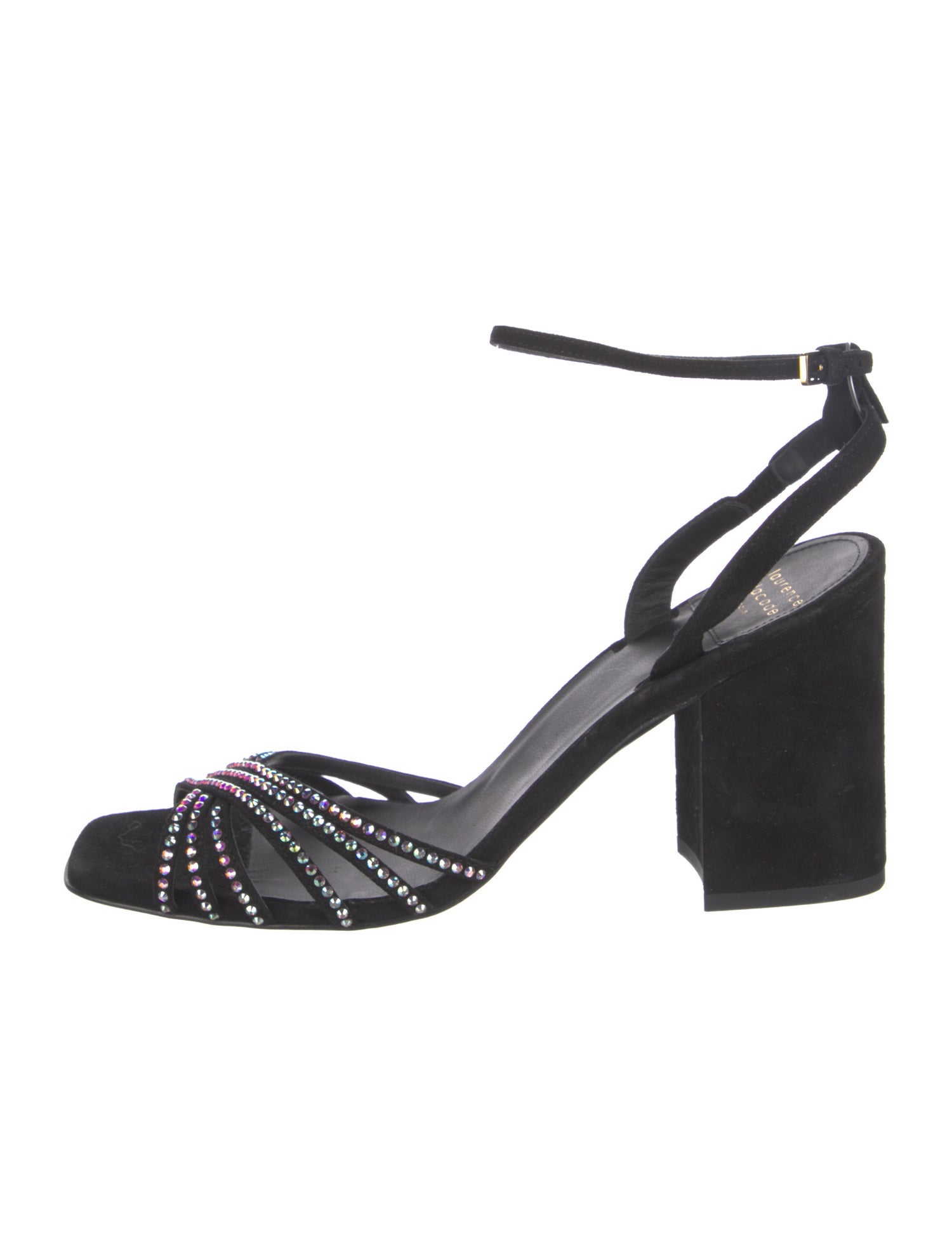 Laurence Dacade Suede Printed Slingback Sandals