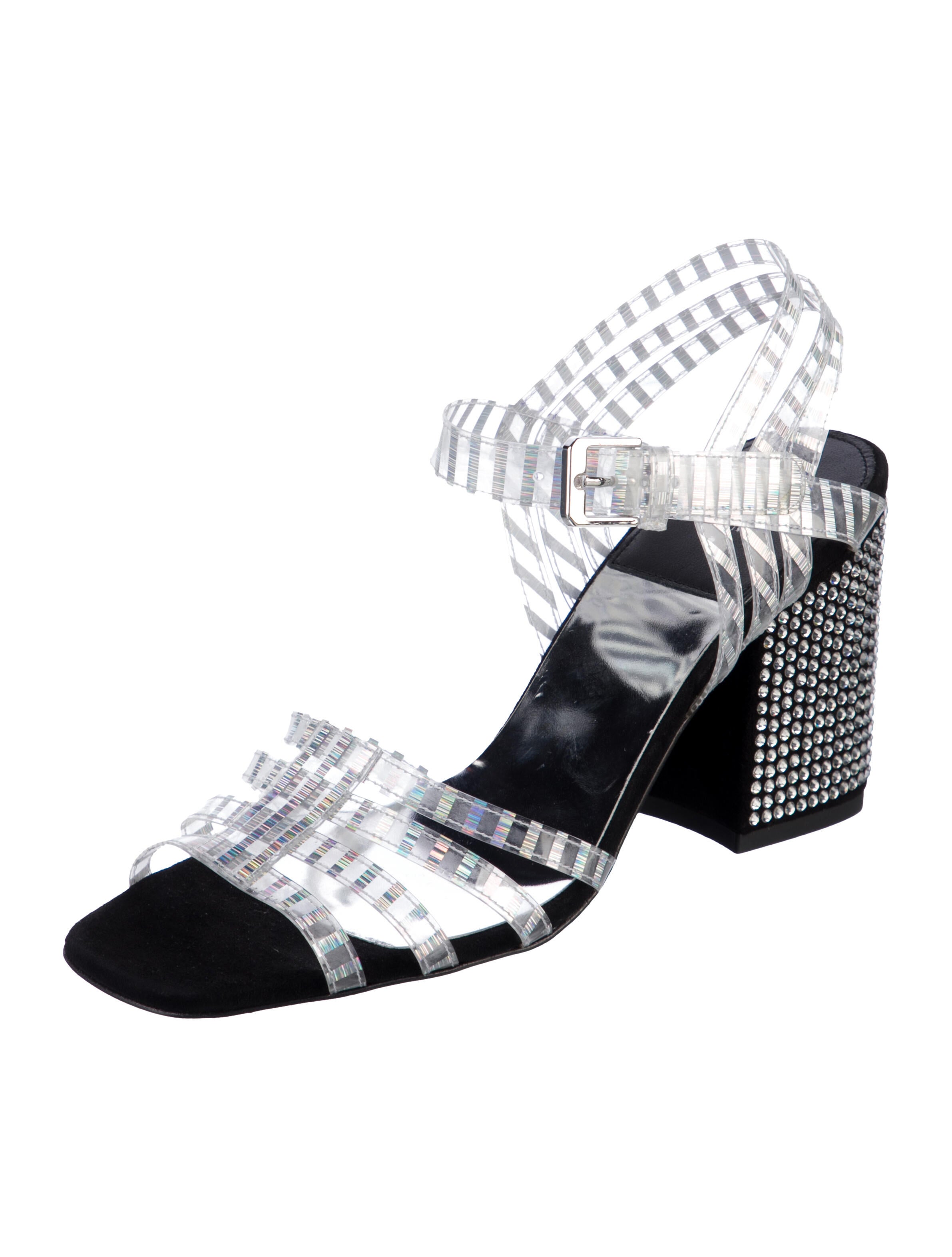 Laurence Dacade PVC Crystal Embellishments Gladiator Sandals w/ Tags