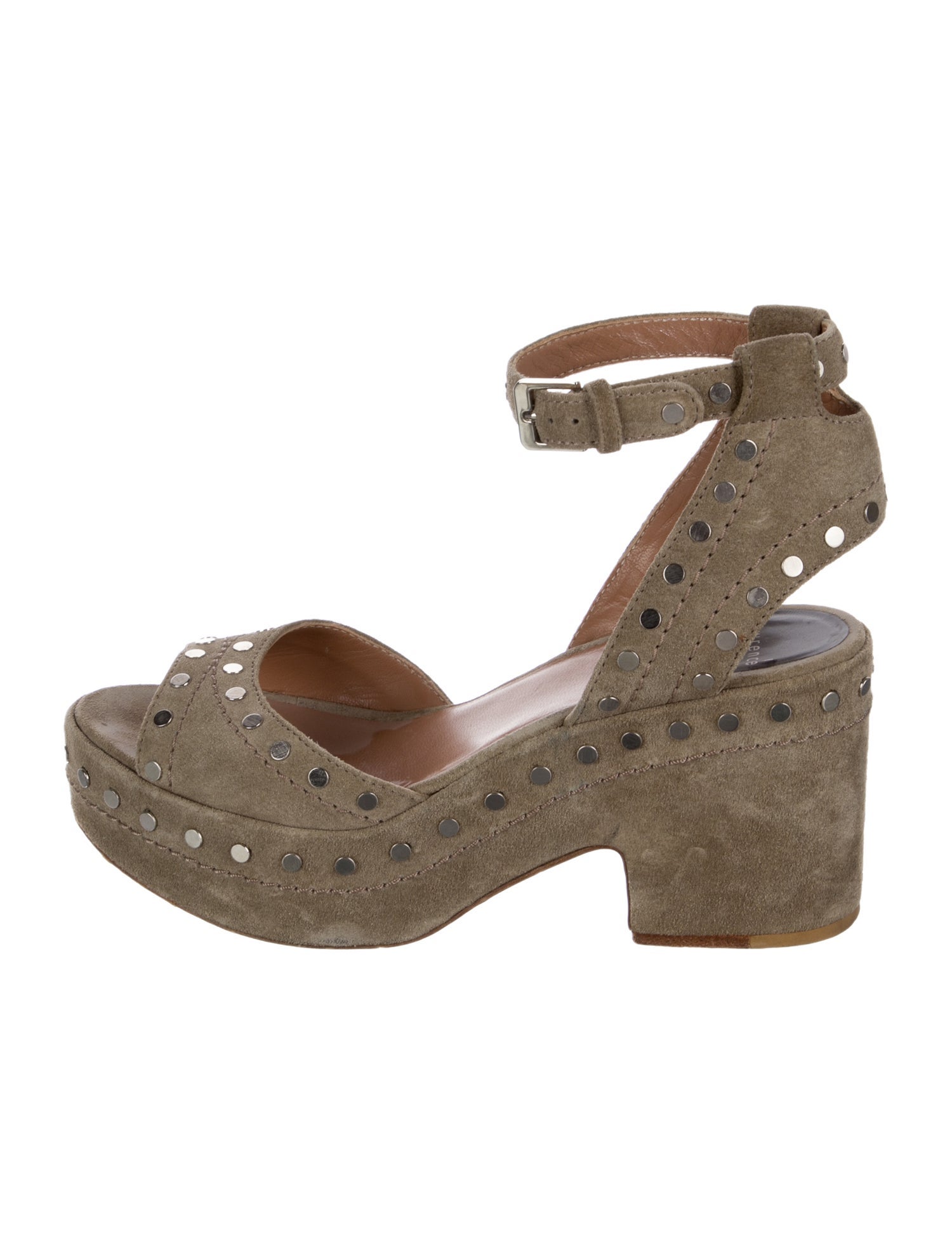 Laurence Dacade Suede Studded Accents Sandals