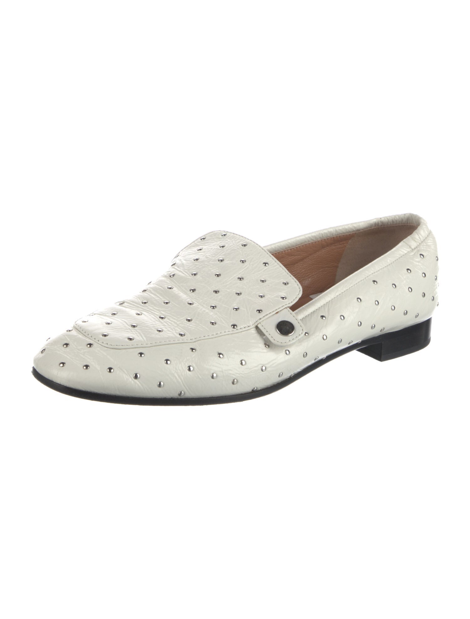 Laurence Dacade Leather Studded Accents Loafers
