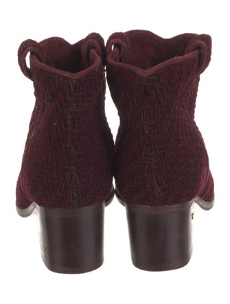 Laurence Dacade Velvet Colorblock Pattern Boots