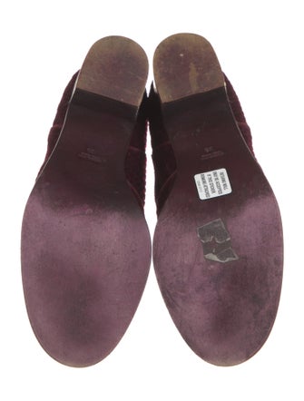 Laurence Dacade Velvet Colorblock Pattern Boots