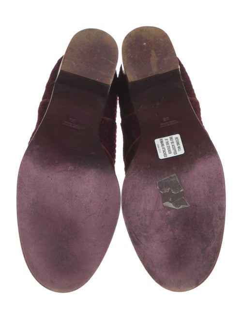 Laurence Dacade Velvet Colorblock Pattern Boots