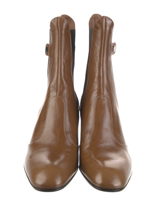 Laurence Dacade Leather Colorblock Pattern Chelsea Boots