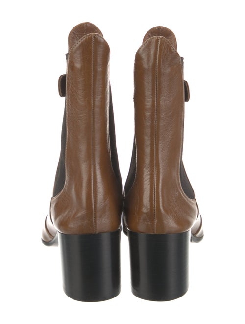 Laurence Dacade Leather Colorblock Pattern Chelsea Boots