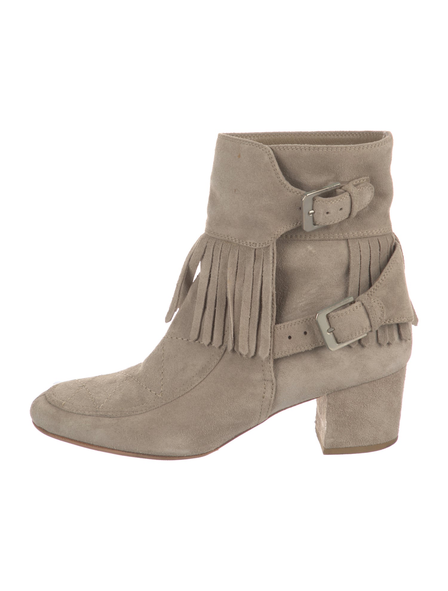 Laurence Dacade Suede Fringe Trim Accent Boots