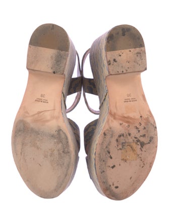 Laurence Dacade Lace Floral Print Sandals