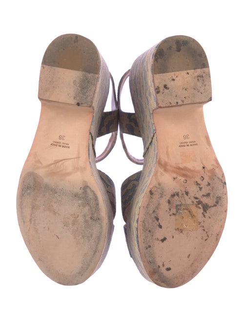 Laurence Dacade Lace Floral Print Sandals