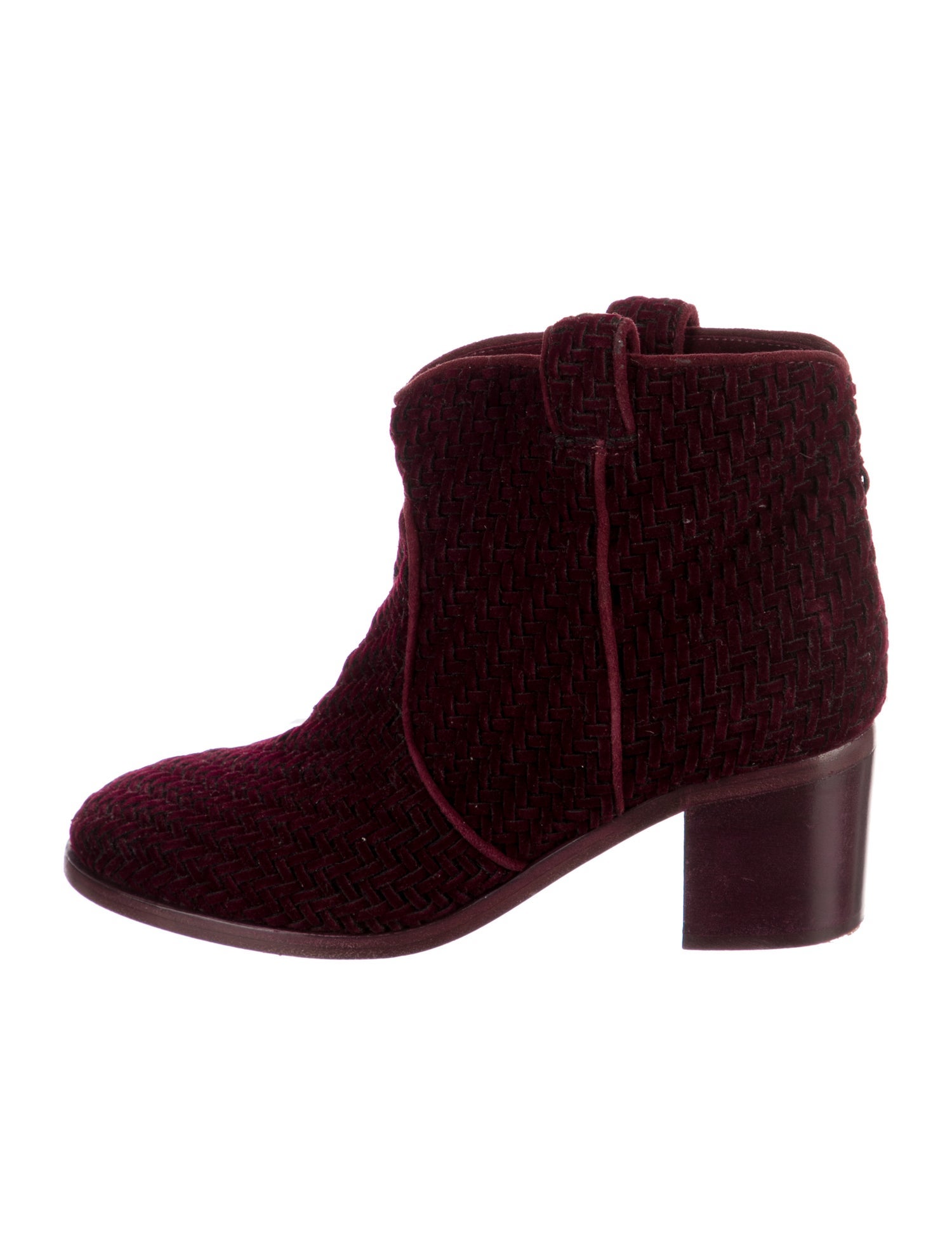 Laurence Dacade Suede Braided Accents Western Boots