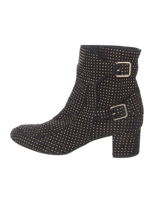 Laurence Dacade Suede Patterned Moto Boots