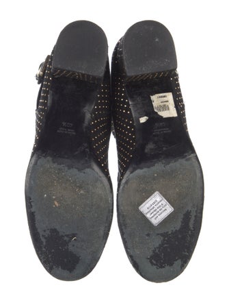 Laurence Dacade Suede Patterned Moto Boots