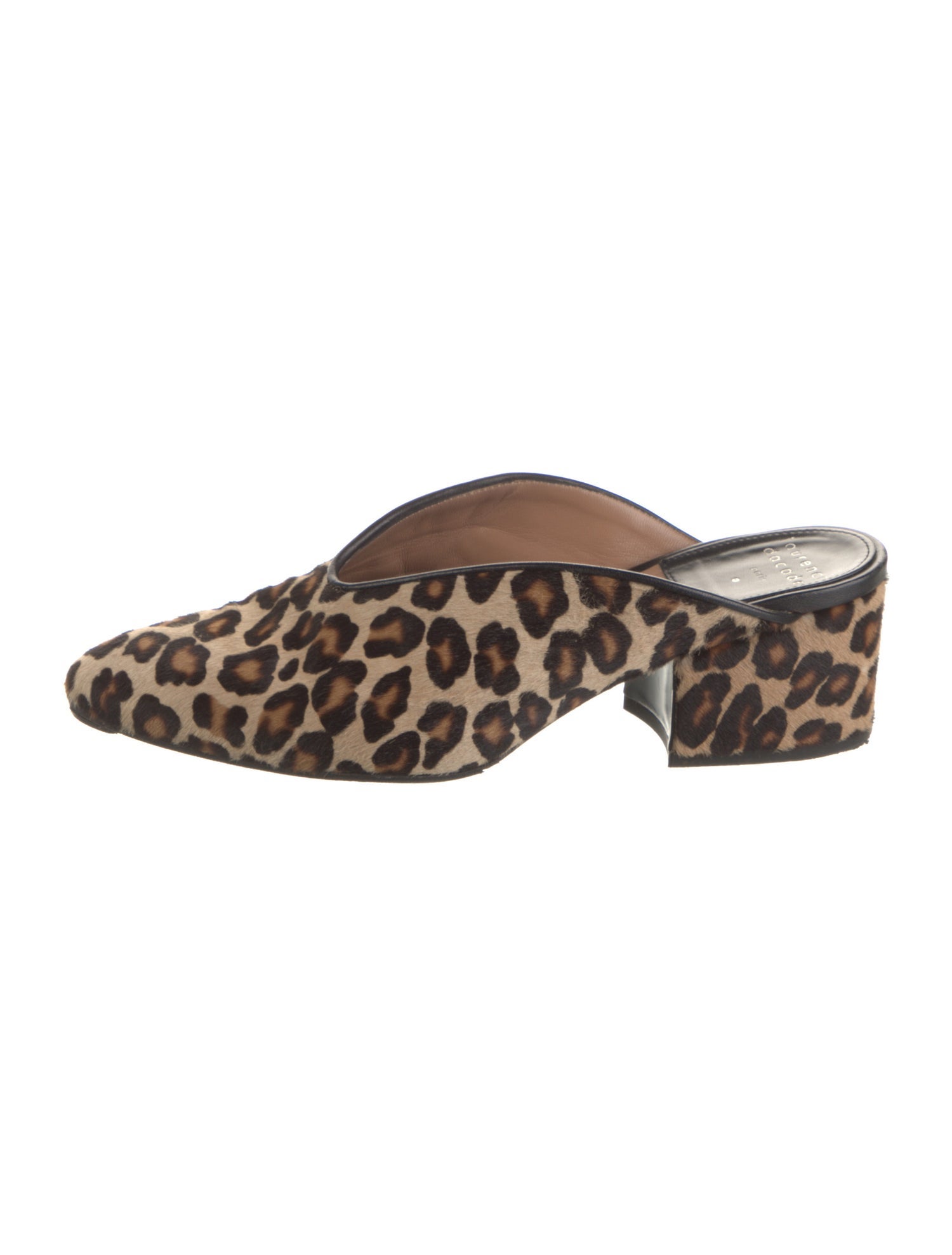 Laurence Dacade Ponyhair Animal Print Mules