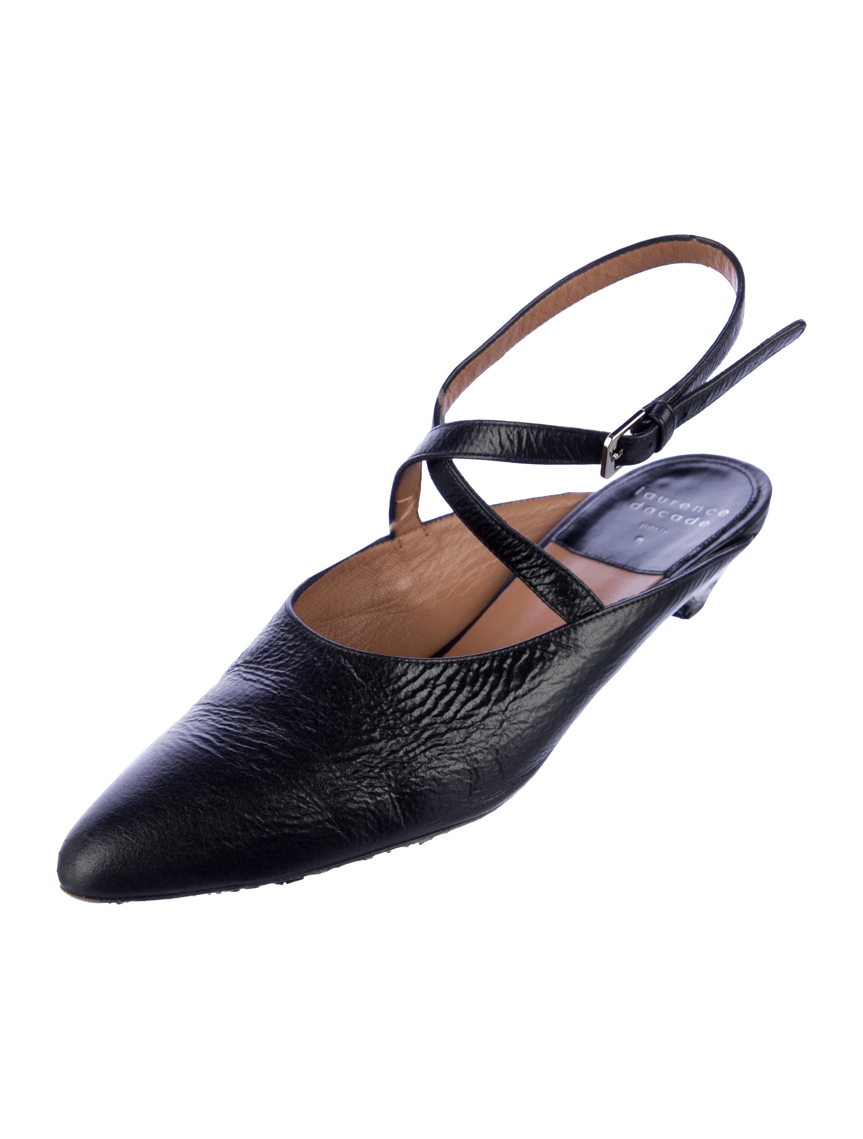 Laurence Dacade Leather Slingback Flats