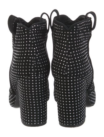 Laurence Dacade Suede Studded Accents Boots