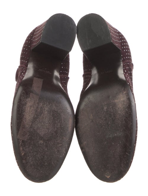 Laurence Dacade Suede Crystal Embellishments Boots