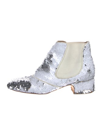Laurence Dacade Sequins Patterned Lace-Up Boots