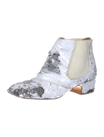 Laurence Dacade Sequins Patterned Lace-Up Boots