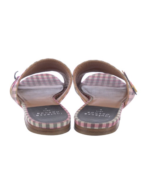 Laurence Dacade Printed Embroidered Accent Slides