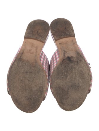 Laurence Dacade Printed Embroidered Accent Slides