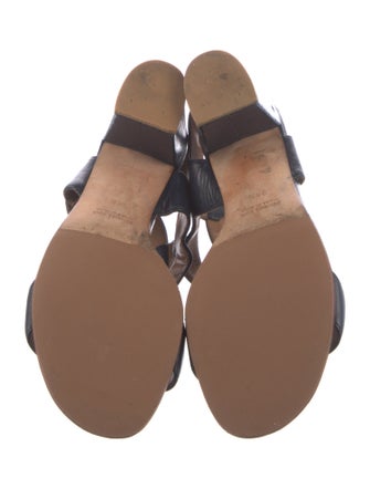 Laurence Dacade Leather T-Strap Sandals
