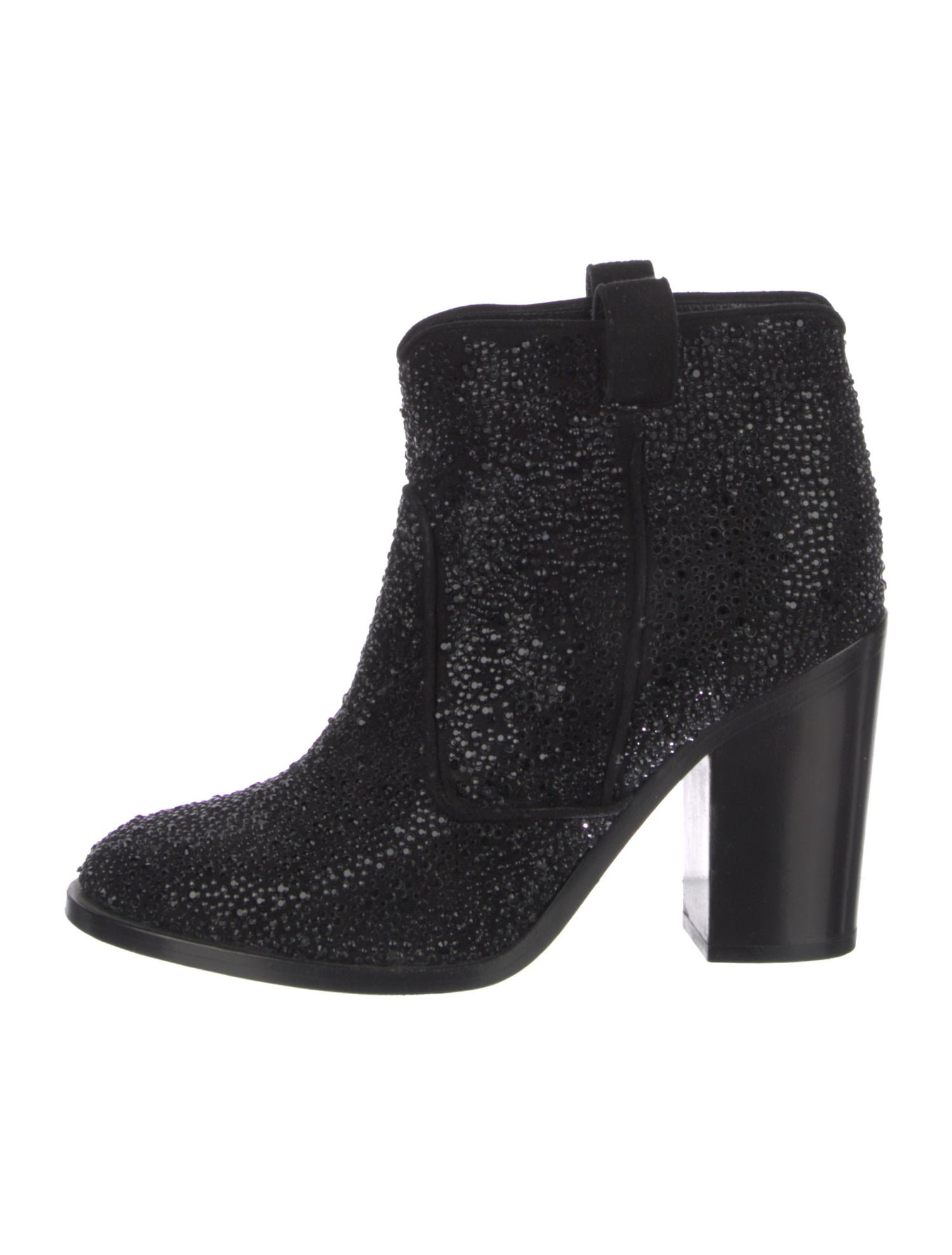 Laurence Dacade Suede Crystal Embellishments Boots