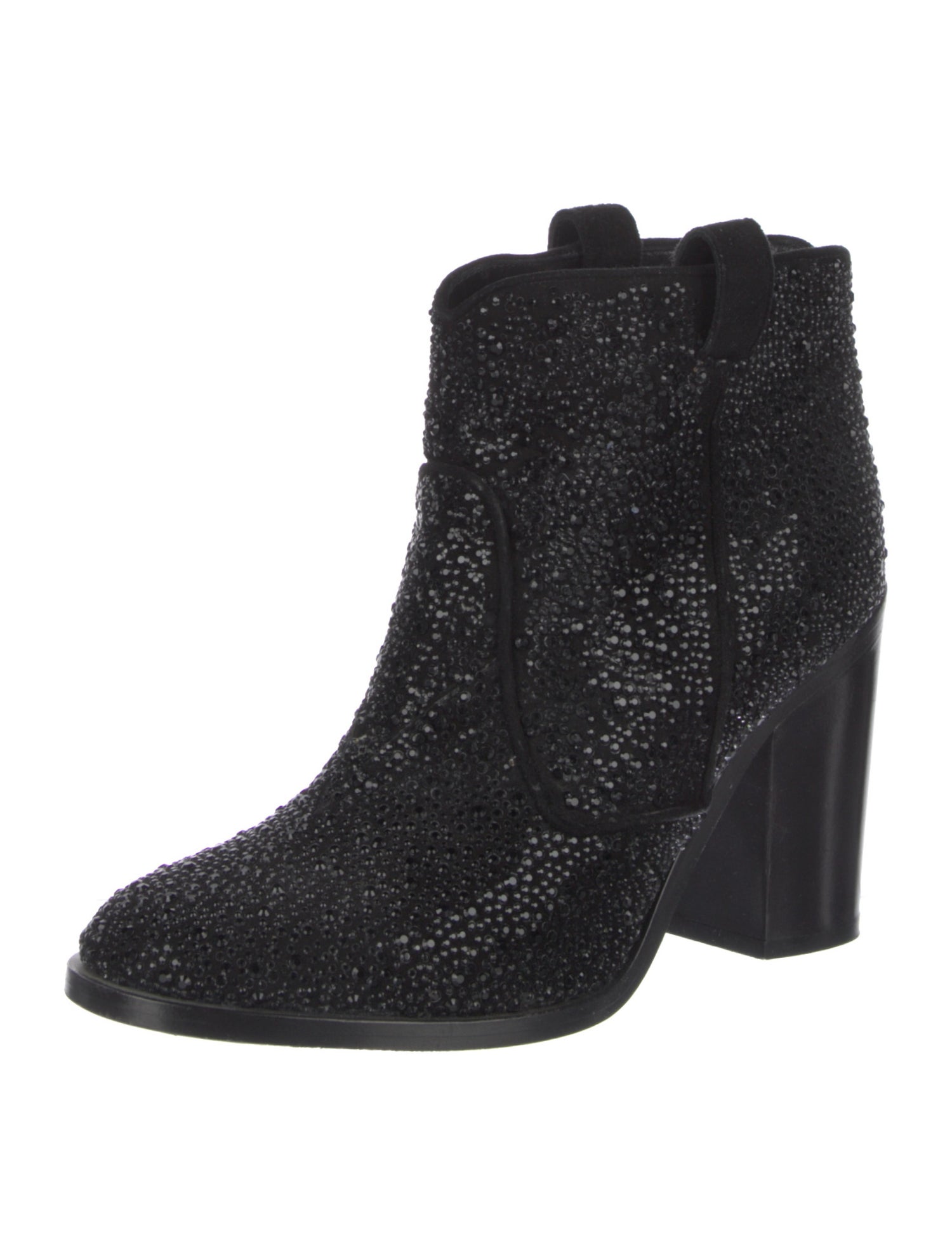 Laurence Dacade Suede Crystal Embellishments Boots